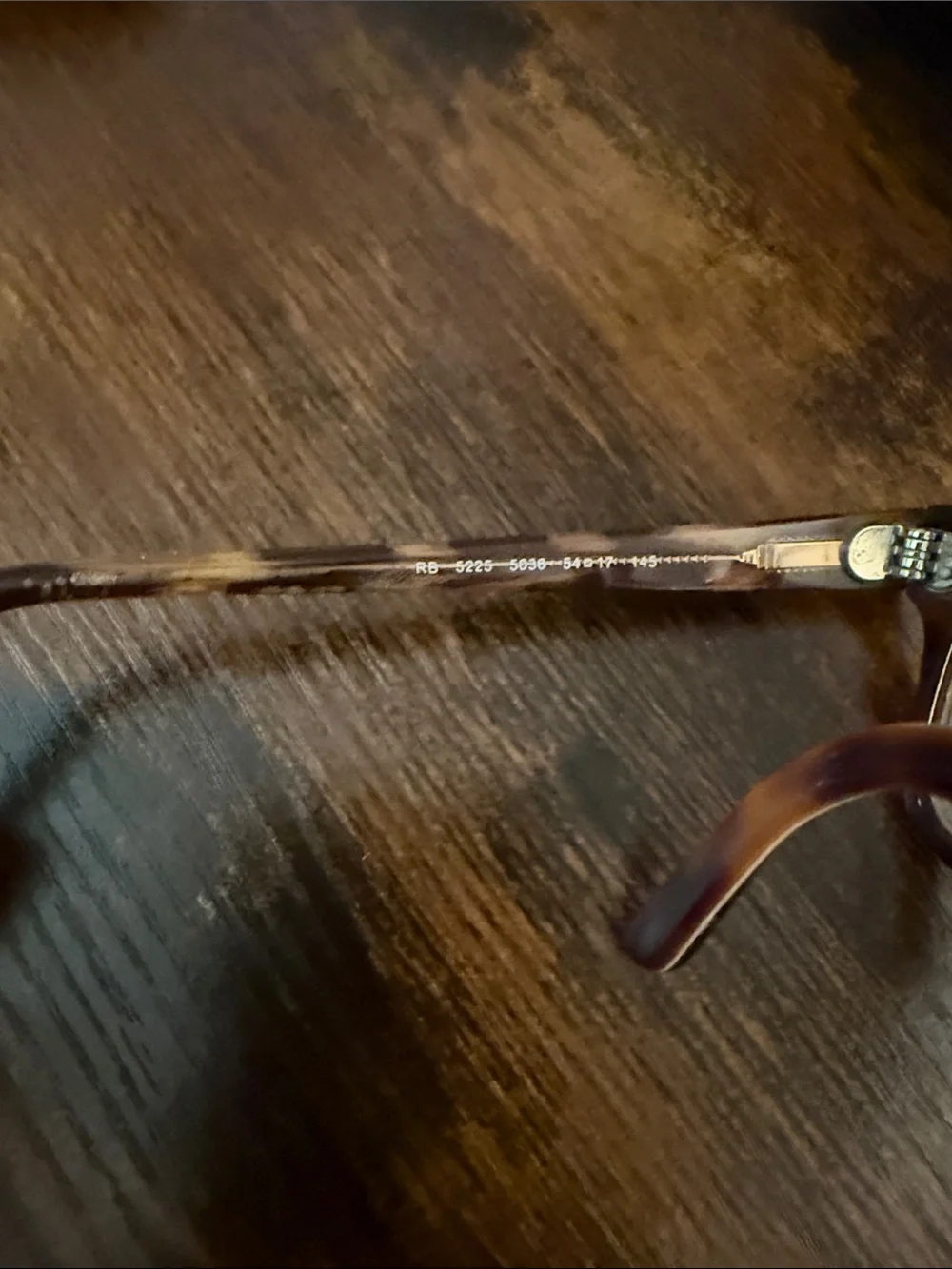 Ray-Ban Men's Tortoiseshell Rectangular Glasses